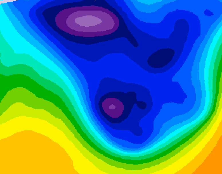 GDPS 500 millibar geopotential height 162 hour forecast chart for Canada based on 2026/01/13 0000Z data
