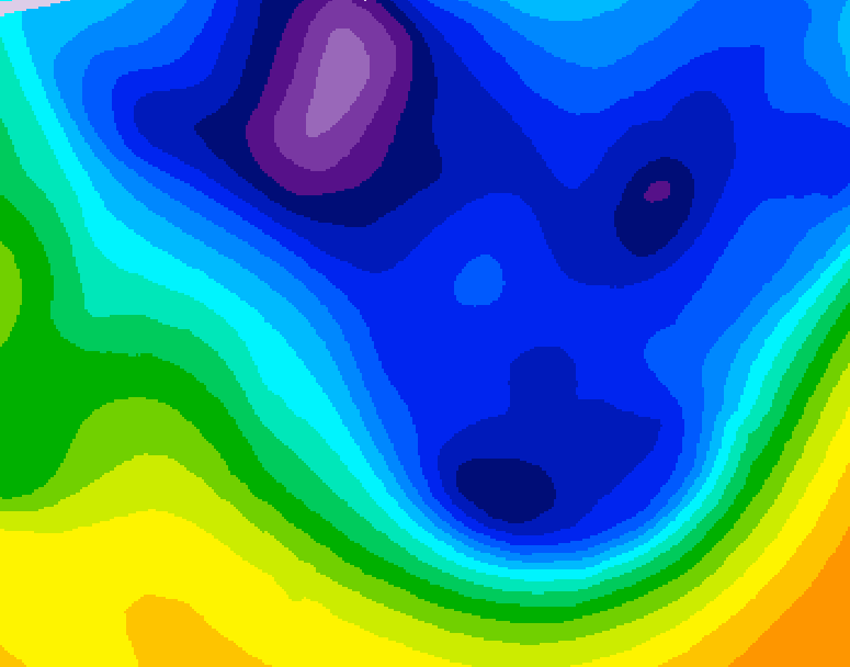 GDPS 500 millibar geopotential height 180 hour forecast chart for Canada based on 2026/01/13 0000Z data