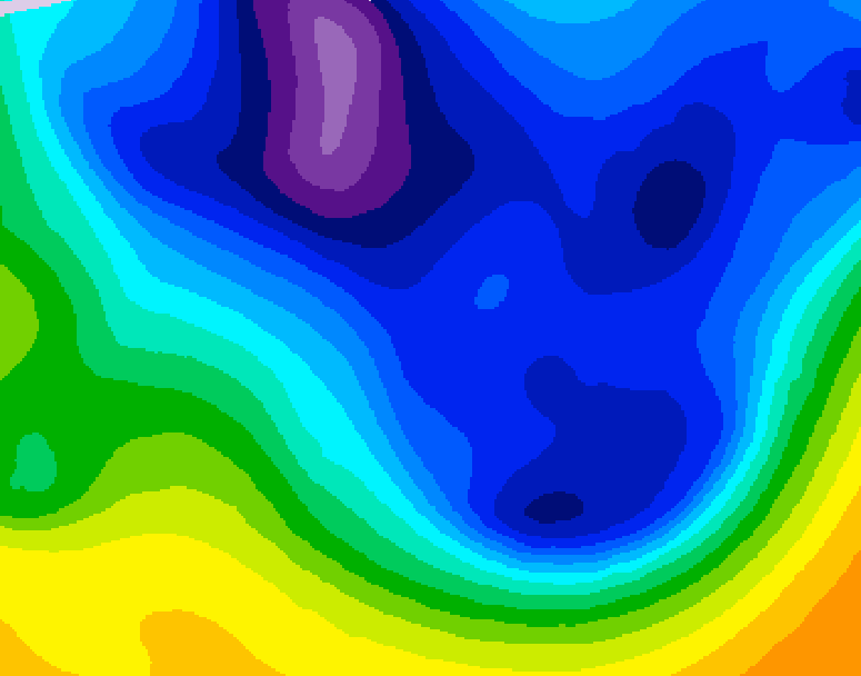GDPS 500 millibar geopotential height 186 hour forecast chart for Canada based on 2026/01/13 0000Z data