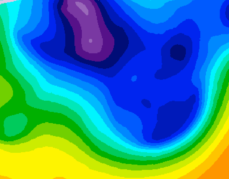GDPS 500 millibar geopotential height 192 hour forecast chart for Canada based on 2026/01/13 0000Z data