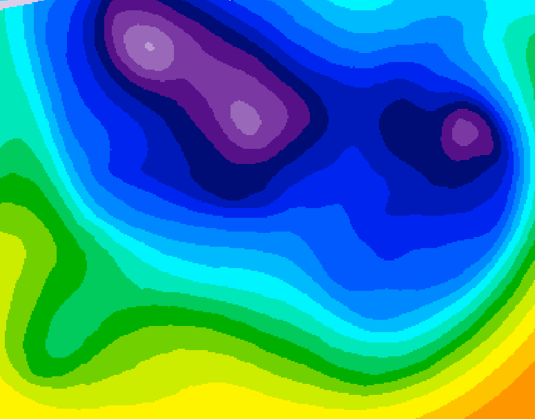 GDPS 500 millibar geopotential height 216 hour forecast chart for Canada based on 2026/01/13 0000Z data