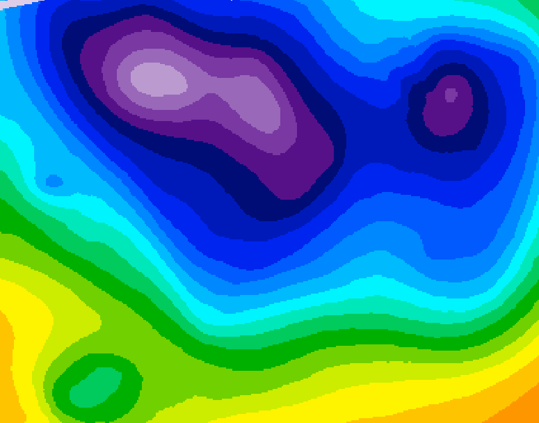 GDPS 500 millibar geopotential height 240 hour forecast chart for Canada based on 2026/01/13 0000Z data