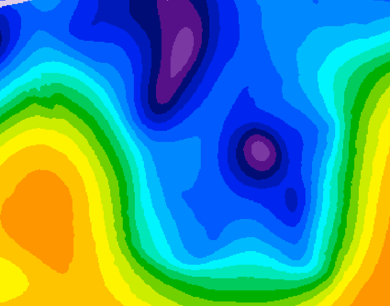 GDPS 500 millibar geopotential height 066 hour forecast chart for Canada based on 2026/01/13 1200Z data
