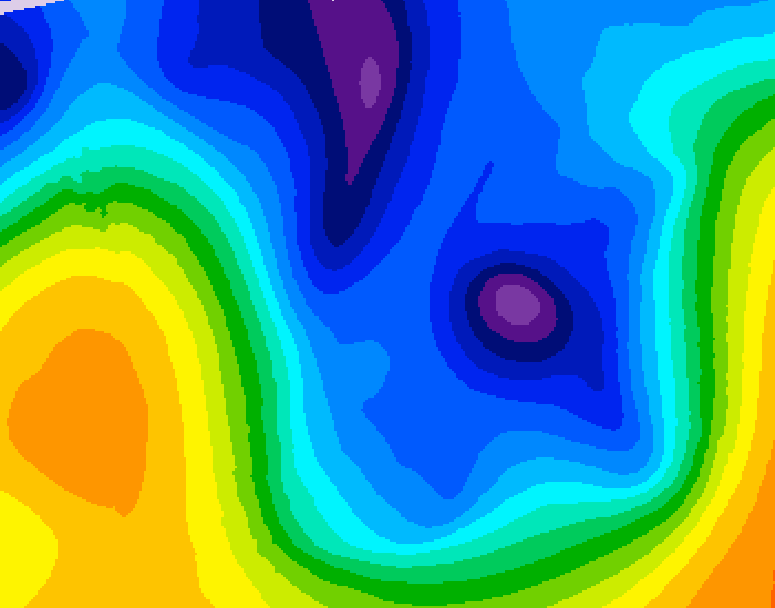 GDPS 500 millibar geopotential height 072 hour forecast chart for Canada based on 2026/01/13 1200Z data