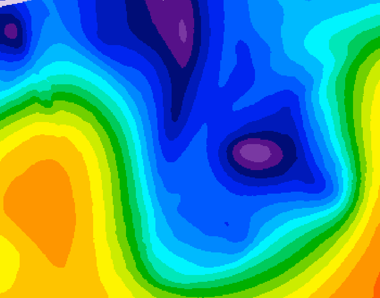 GDPS 500 millibar geopotential height 078 hour forecast chart for Canada based on 2026/01/13 1200Z data