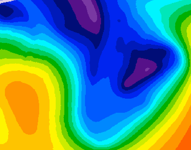 GDPS 500 millibar geopotential height 090 hour forecast chart for Canada based on 2026/01/13 1200Z data