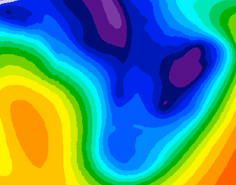 GDPS 500 millibar geopotential height 096 hour forecast chart for Canada based on 2026/01/13 1200Z data