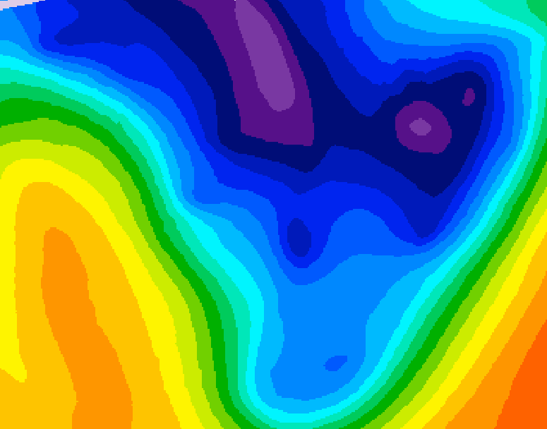 GDPS 500 millibar geopotential height 108 hour forecast chart for Canada based on 2026/01/13 1200Z data