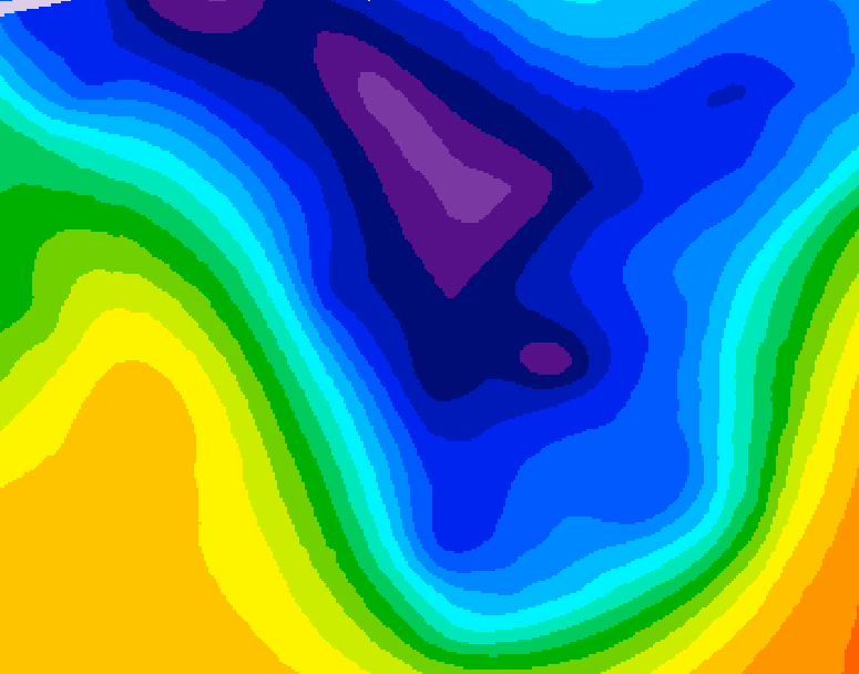 GDPS 500 millibar geopotential height 138 hour forecast chart for Canada based on 2026/01/13 1200Z data