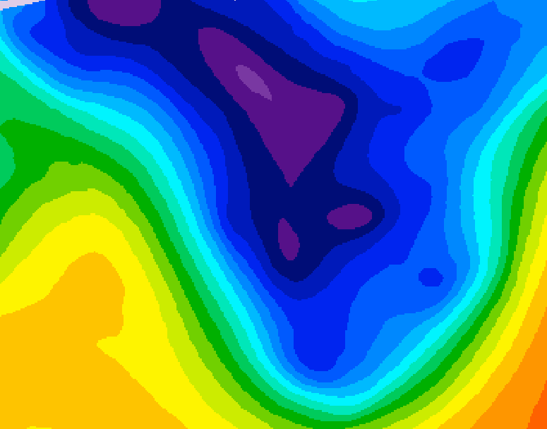GDPS 500 millibar geopotential height 144 hour forecast chart for Canada based on 2026/01/13 1200Z data