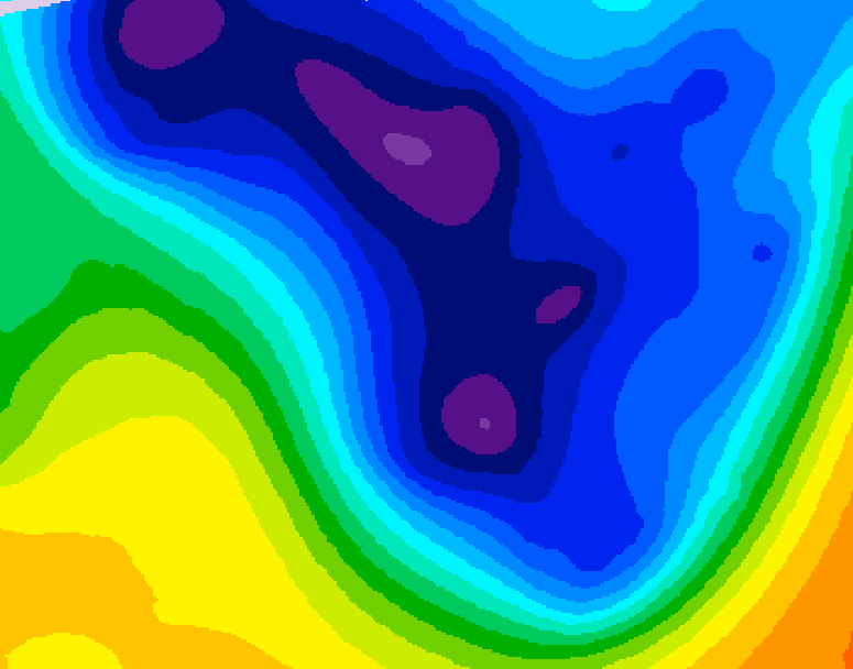 GDPS 500 millibar geopotential height 156 hour forecast chart for Canada based on 2026/01/13 1200Z data