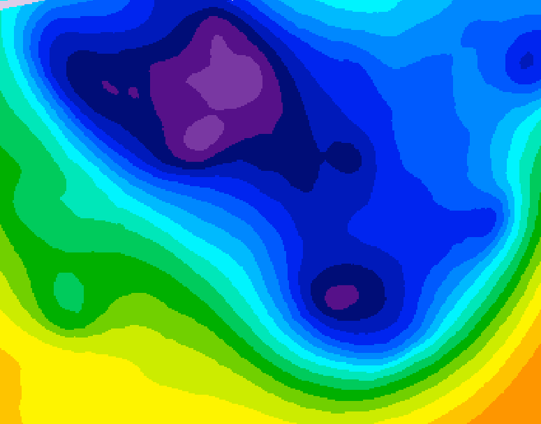 GDPS 500 millibar geopotential height 180 hour forecast chart for Canada based on 2026/01/13 1200Z data
