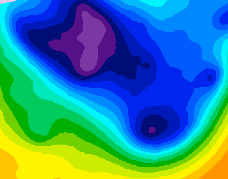 GDPS 500 millibar geopotential height 186 hour forecast chart for Canada based on 2026/01/13 1200Z data