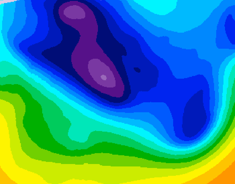 GDPS 500 millibar geopotential height 204 hour forecast chart for Canada based on 2026/01/13 1200Z data