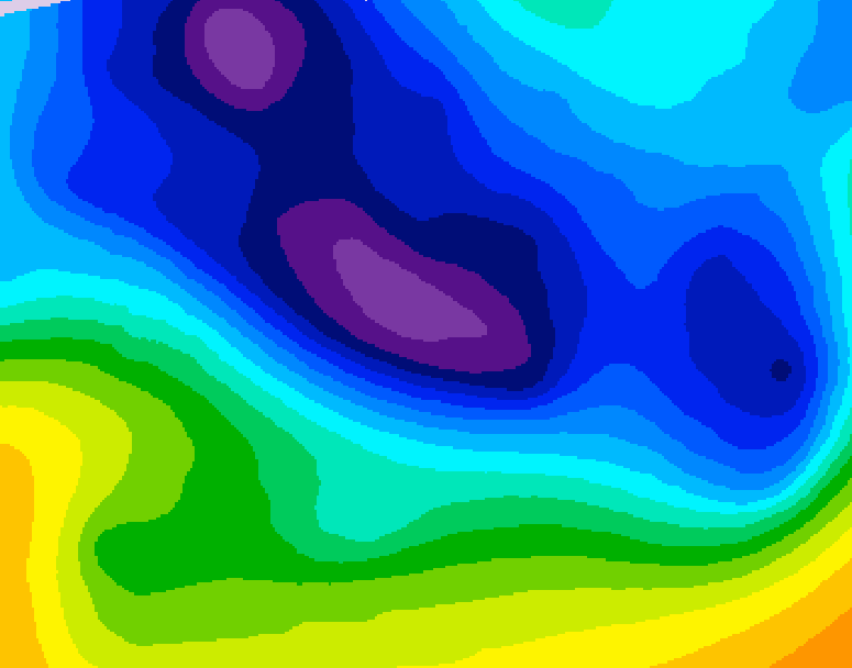 GDPS 500 millibar geopotential height 216 hour forecast chart for Canada based on 2026/01/13 1200Z data