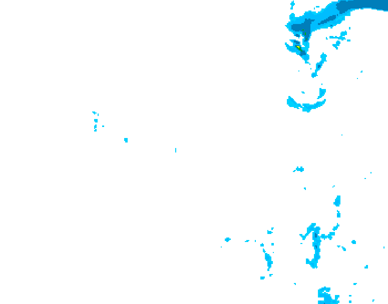 GDPS precipitation 120 hour forecast chart for Canada based on 2026/01/13 0000Z data