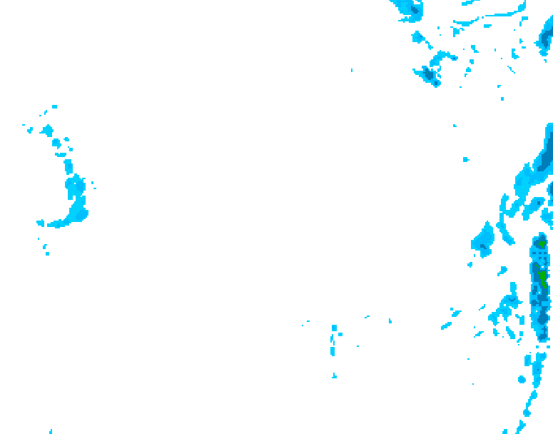 GDPS precipitation 156 hour forecast chart for Canada based on 2026/01/13 0000Z data