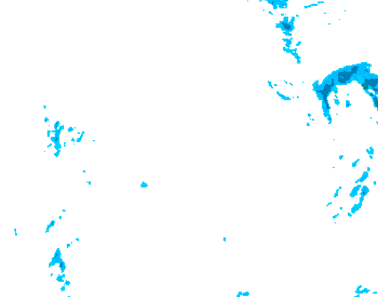 GDPS precipitation 210 hour forecast chart for Canada based on 2026/01/13 0000Z data