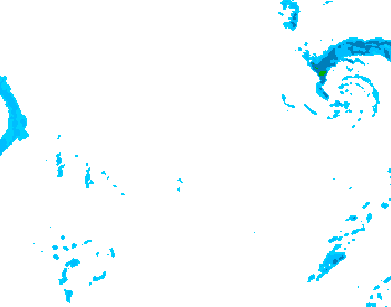 GDPS precipitation 222 hour forecast chart for Canada based on 2026/01/13 0000Z data