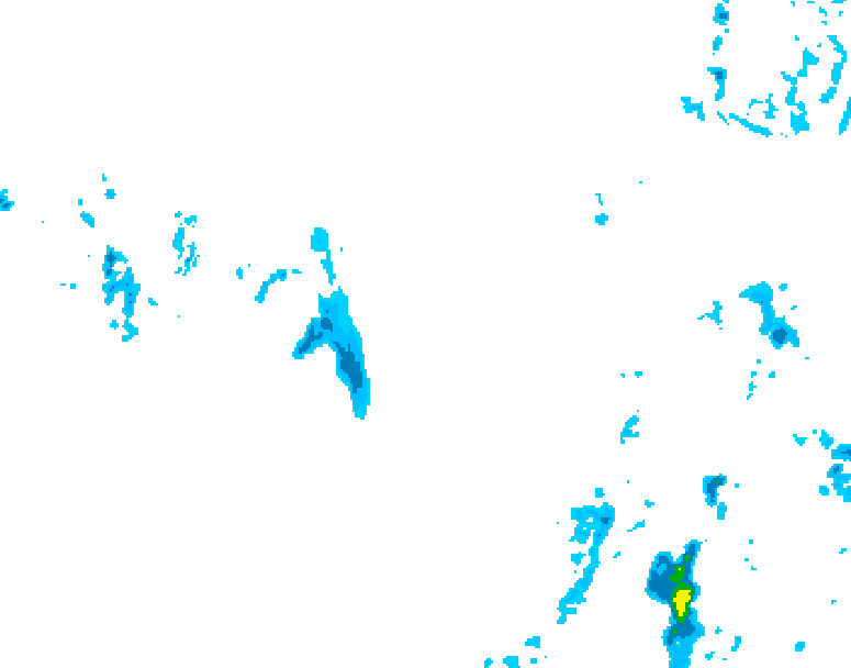 GDPS precipitation 036 hour forecast chart for Canada based on 2026/01/13 1200Z data