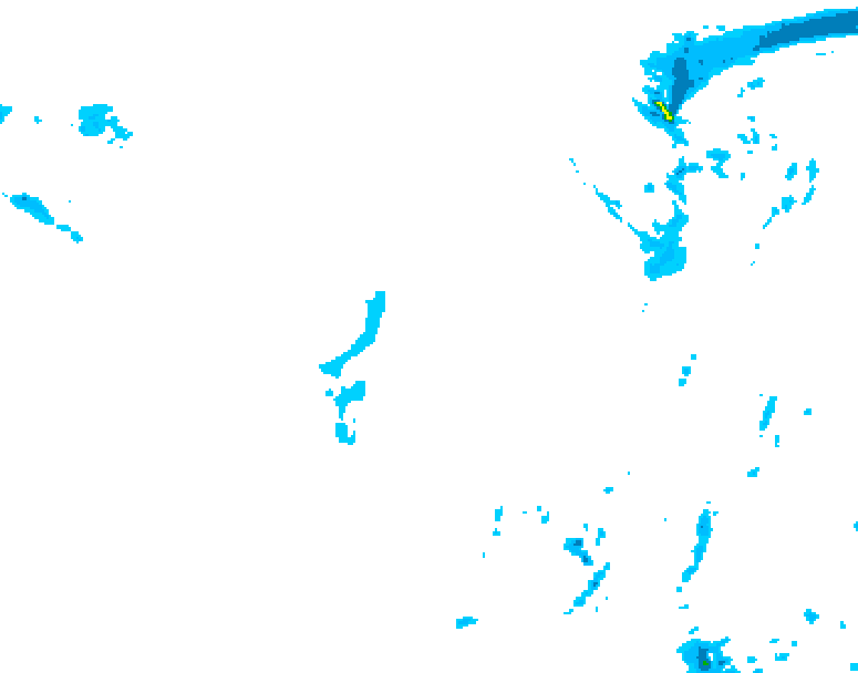 GDPS precipitation 108 hour forecast chart for Canada based on 2026/01/13 1200Z data