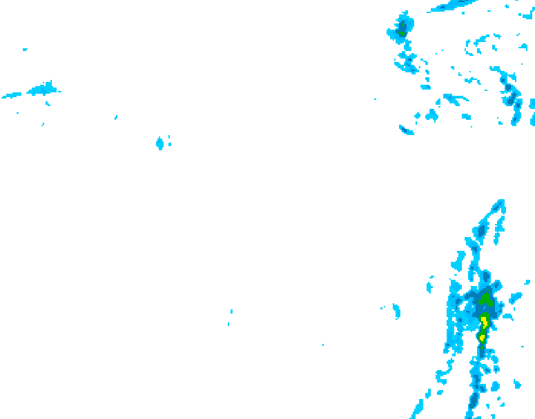 GDPS precipitation 126 hour forecast chart for Canada based on 2026/01/13 1200Z data