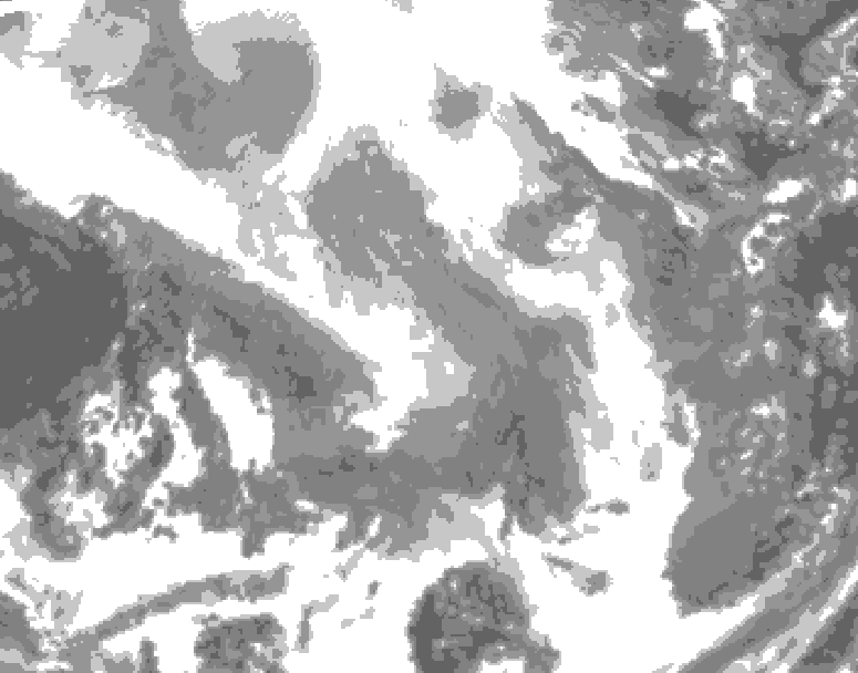 GDPS total cloud 210 hour forecast chart for Canada based on 2026/01/13 1200Z data