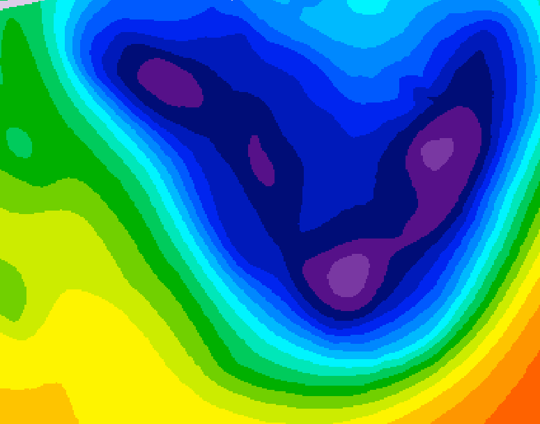 GDPS 500 millibar geopotential height 168 hour forecast chart for Canada based on 2026/01/14 0000Z data