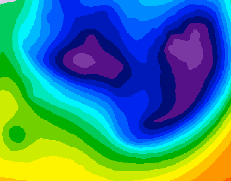 GDPS 500 millibar geopotential height 192 hour forecast chart for Canada based on 2026/01/14 0000Z data