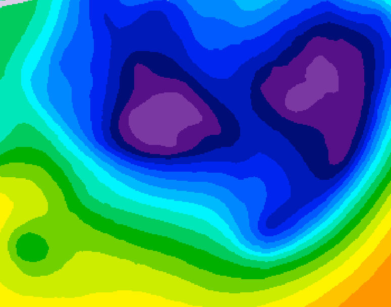 GDPS 500 millibar geopotential height 204 hour forecast chart for Canada based on 2026/01/14 0000Z data