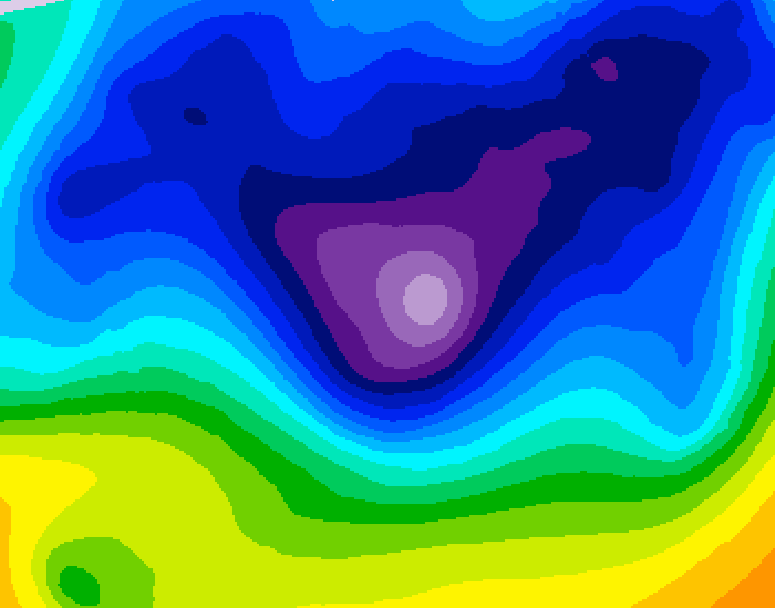 GDPS 500 millibar geopotential height 228 hour forecast chart for Canada based on 2026/01/14 0000Z data