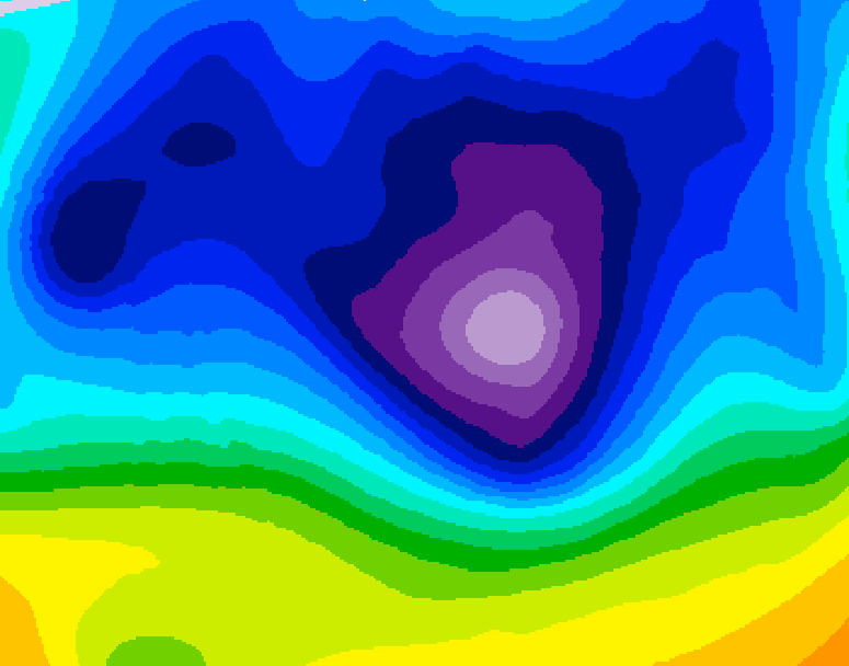GDPS 500 millibar geopotential height 240 hour forecast chart for Canada based on 2026/01/14 0000Z data