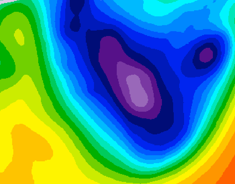 GDPS 500 millibar geopotential height 144 hour forecast chart for Canada based on 2026/01/14 1200Z data