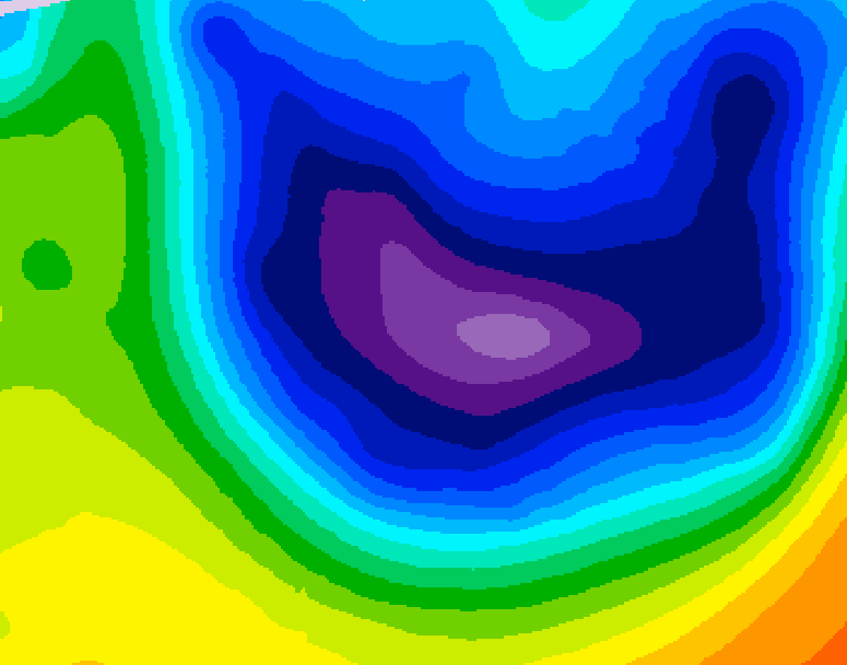 GDPS 500 millibar geopotential height 168 hour forecast chart for Canada based on 2026/01/14 1200Z data