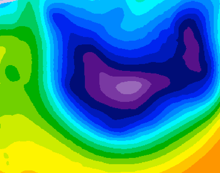GDPS 500 millibar geopotential height 174 hour forecast chart for Canada based on 2026/01/14 1200Z data