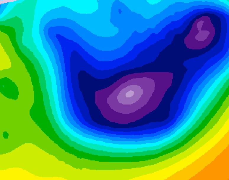 GDPS 500 millibar geopotential height 192 hour forecast chart for Canada based on 2026/01/14 1200Z data