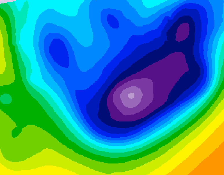 GDPS 500 millibar geopotential height 210 hour forecast chart for Canada based on 2026/01/14 1200Z data