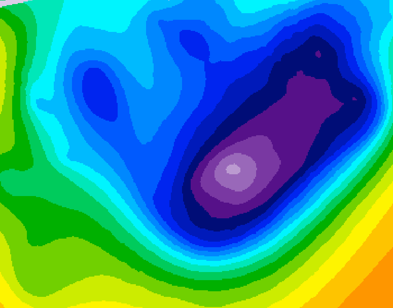 GDPS 500 millibar geopotential height 216 hour forecast chart for Canada based on 2026/01/14 1200Z data