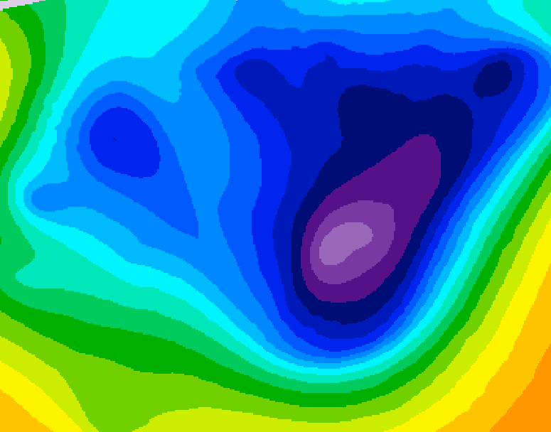 GDPS 500 millibar geopotential height 228 hour forecast chart for Canada based on 2026/01/14 1200Z data
