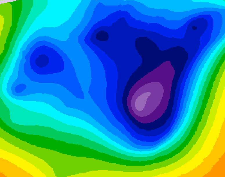 GDPS 500 millibar geopotential height 234 hour forecast chart for Canada based on 2026/01/14 1200Z data