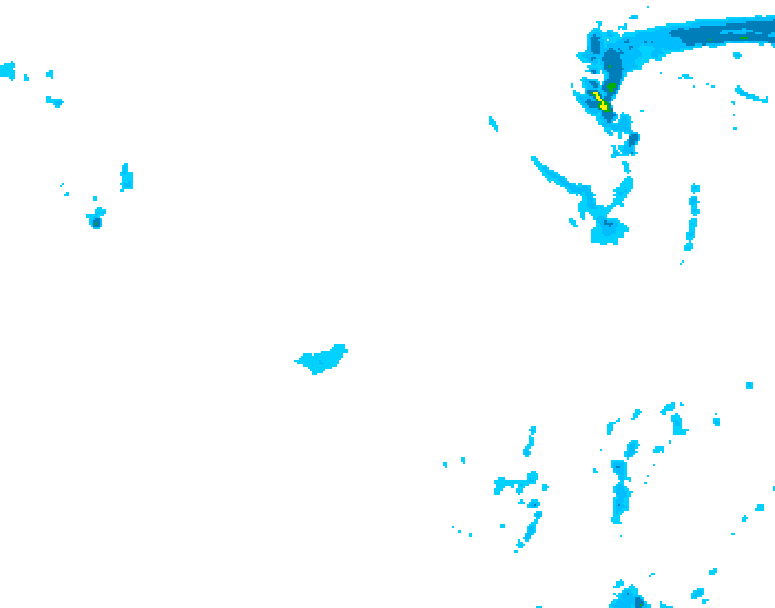 GDPS precipitation 096 hour forecast chart for Canada based on 2026/01/14 0000Z data