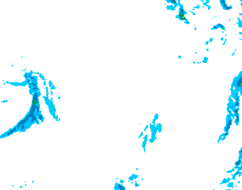 GDPS precipitation 228 hour forecast chart for Canada based on 2026/01/14 0000Z data