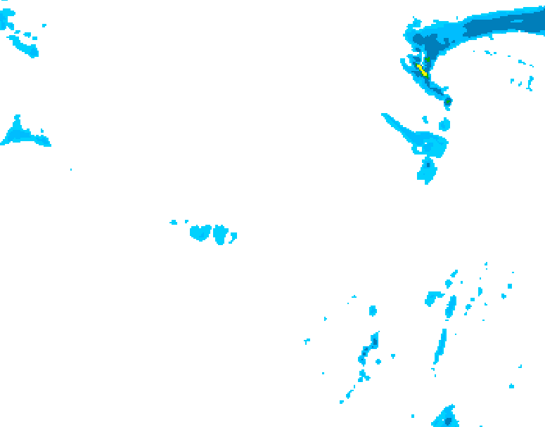 GDPS precipitation 084 hour forecast chart for Canada based on 2026/01/14 1200Z data