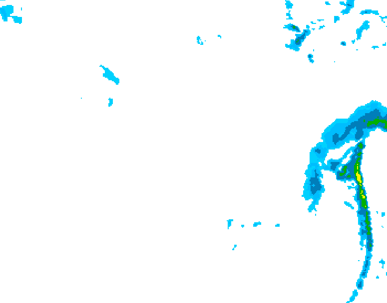 GDPS precipitation 120 hour forecast chart for Canada based on 2026/01/14 1200Z data