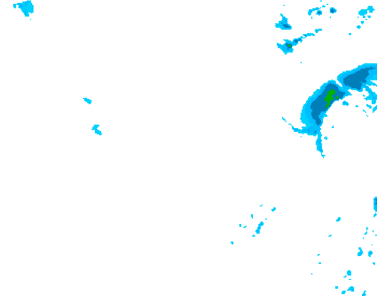 GDPS precipitation 132 hour forecast chart for Canada based on 2026/01/14 1200Z data