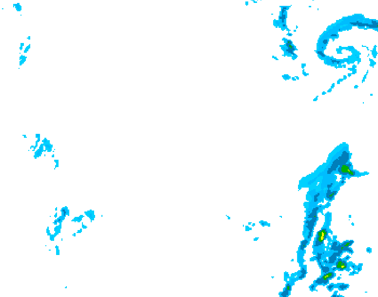 GDPS precipitation 228 hour forecast chart for Canada based on 2026/01/14 1200Z data