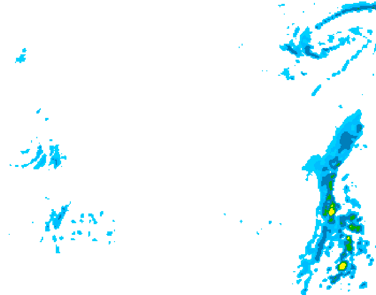 GDPS precipitation 234 hour forecast chart for Canada based on 2026/01/14 1200Z data