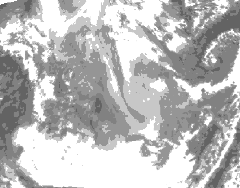 GDPS total cloud 144 hour forecast chart for Canada based on 2026/01/14 1200Z data