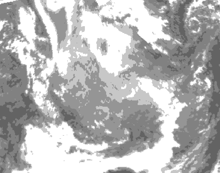 GDPS total cloud 168 hour forecast chart for Canada based on 2026/01/14 1200Z data