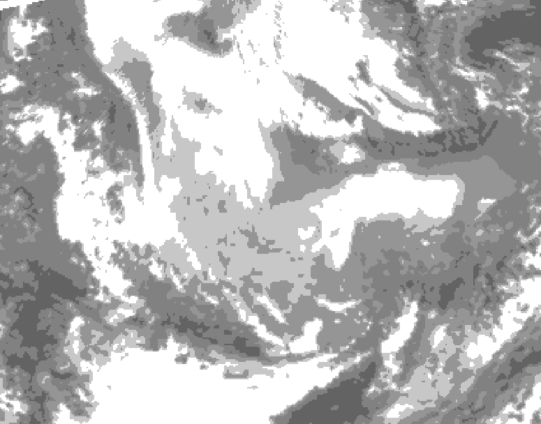 GDPS total cloud 186 hour forecast chart for Canada based on 2026/01/14 1200Z data